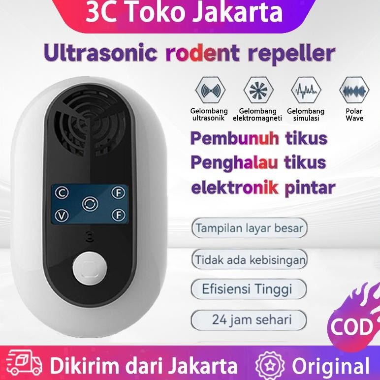 Alat Pengusir Nyamuk Tikus Kecoa Lalat Pest Reject / Perangkap Jebakan Ultrasonic Repeller Ultrasoni