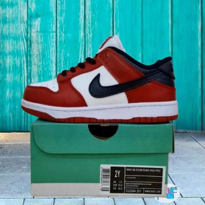 Tersedia Sepatu Anak Nike SB Dunk Low Kids J-PCAK CHICAGO 100%PK Quality
