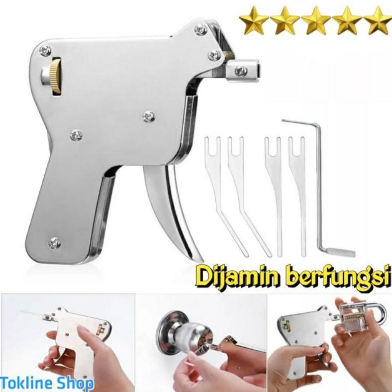 ''Terlaris" Promo Alat Pembuka Gembok Kunci Pintu Lockpick Gun Locksmith Tool Murah