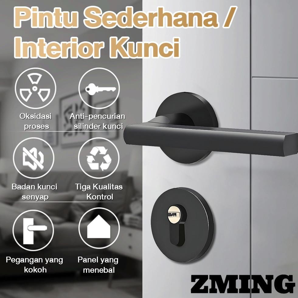 ''Terlaris" Kunci Pintu Rumah / Kunci Pintu Set Stainless Steel  / Handle Pisah Pintu Rumah / Gagang