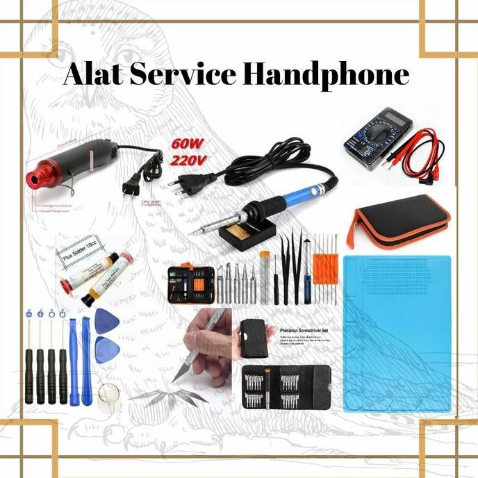 Alat Servis Hp Handphone Smartphone Service Tools Elektronik Solder