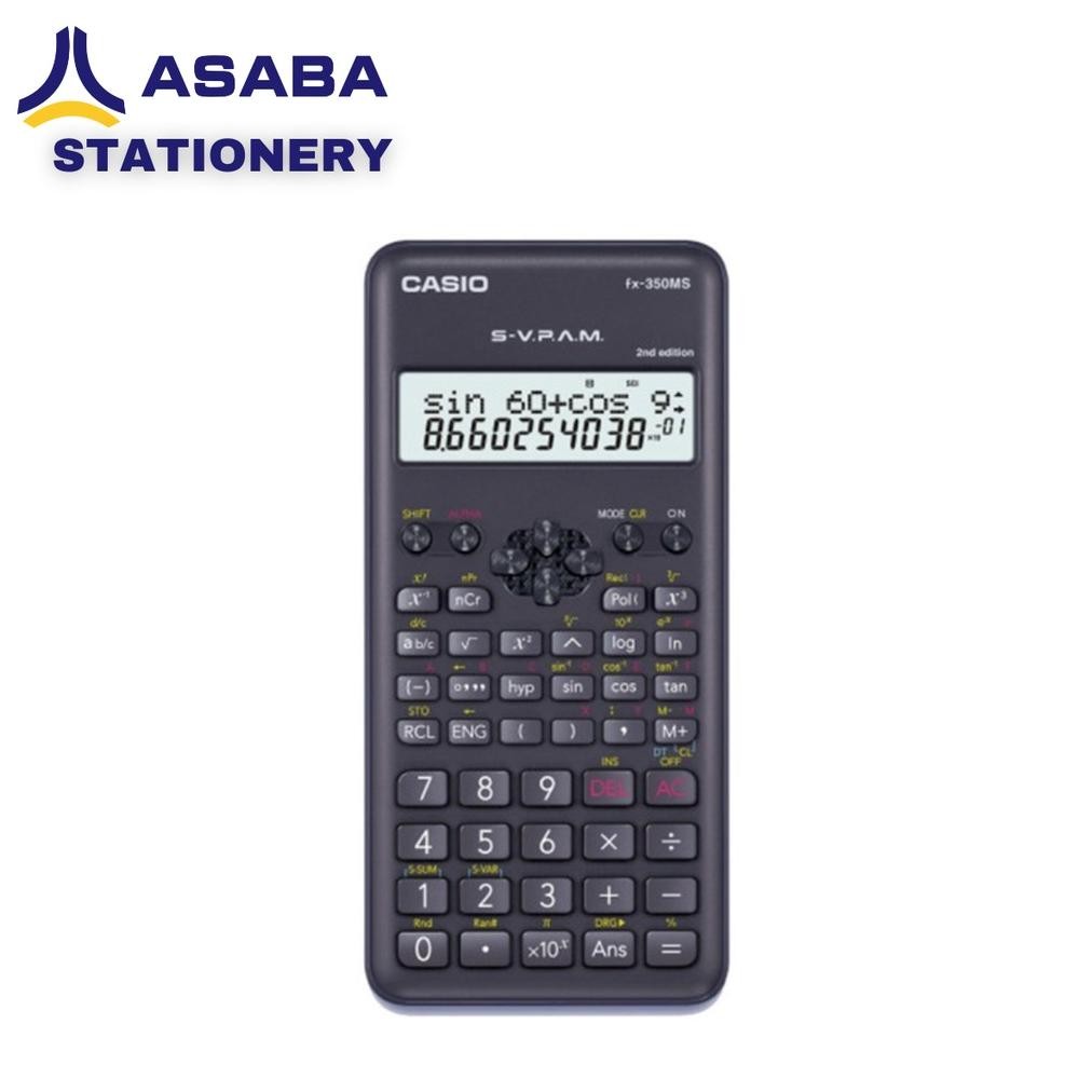 

Asaba Stationery - Kalkulator Sekolah/Kuliah Casio FX-350MS 2nd Edition