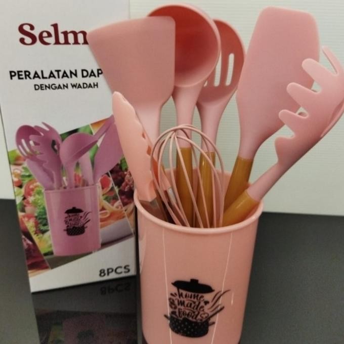 Peralatan Dapur Selma Kiara Pink Alat Masak Alat Dapur Set Spatula