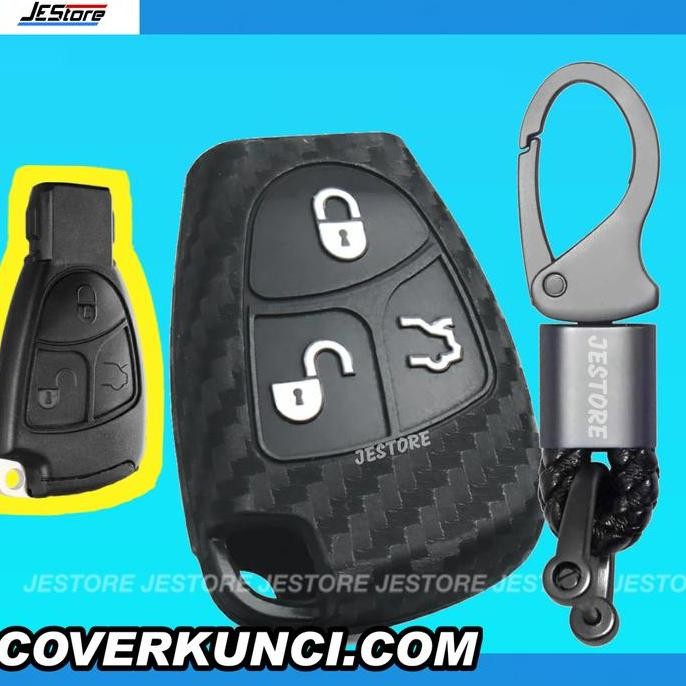 W211 Cover Kunci E-Class 2002-09 W211 Mercedes Benz Sarung Carbon W211 Baru