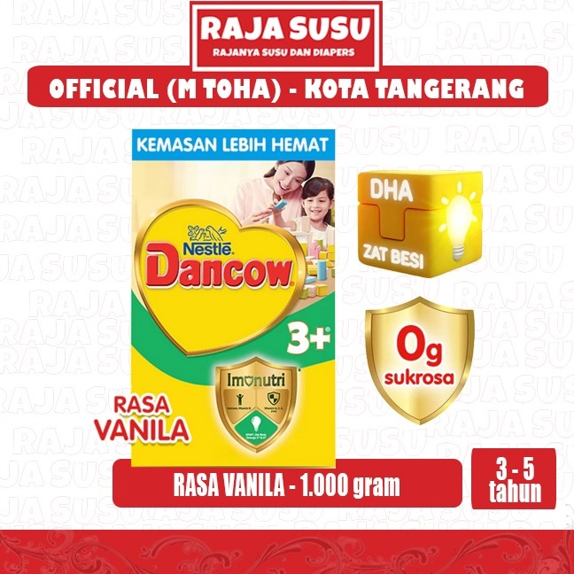 DANCOW 3+ VANILA 1 KG - RAJA SUSU