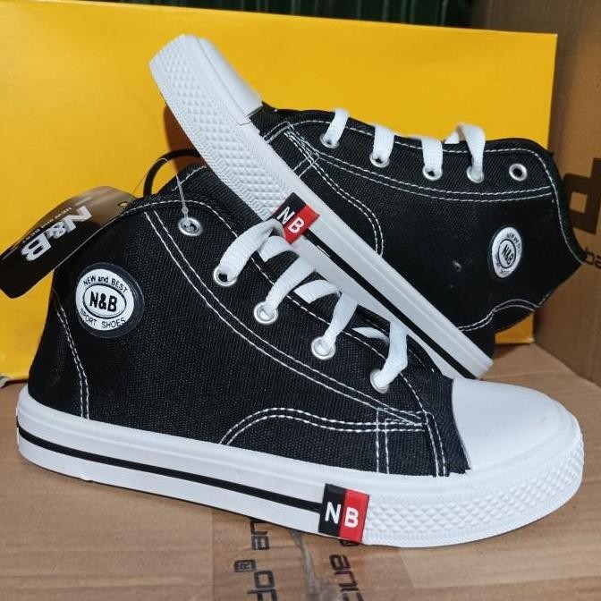 Tersedia sepatu sekolah NB perekat/rempel original sepatu sekolah NB pendek 36/40