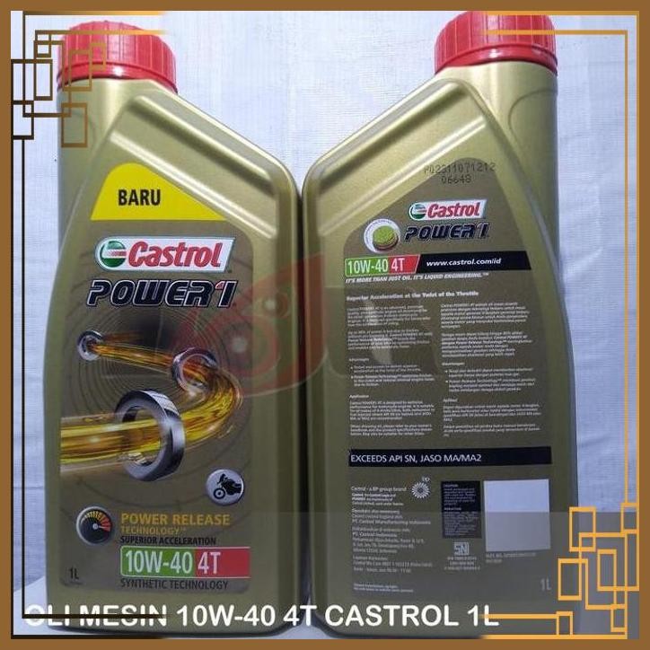 [LGM] OLI 4T CASTROL POWER 1 10W40 MOTOR SPORT 1 LITER
