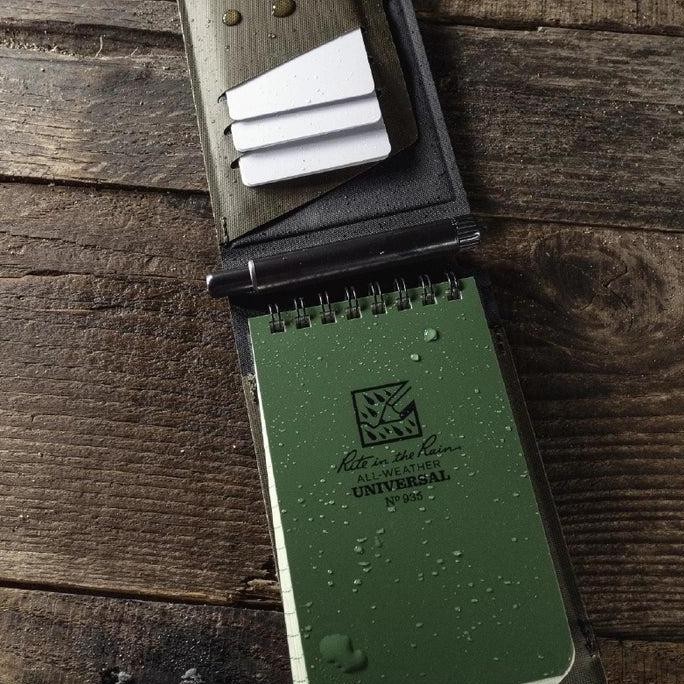 

Rite in the Rain - V935 Monsoon Updraft Wallet - Pelindung Notebook Dompet Buku Lapangan Tactical Anti Air Water Resist Proof Survey Survei Catatan Tahan - Ranger Green TA