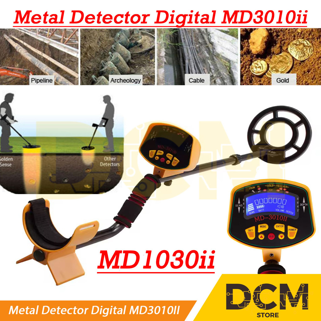 Detektor Emas Logam Gold Metal Detector Digital MD3010II MD3010 II