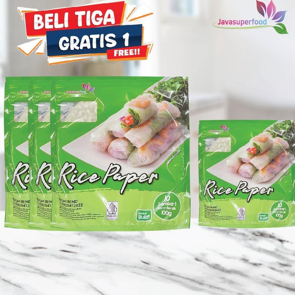

Ready [Beli 3 Gratis 1] Rice Paper 100G / Banh Trang High Quality Rice Paper / Kulit Lumpia Vietnam Rice Paper / Rice Roll Spring Roll