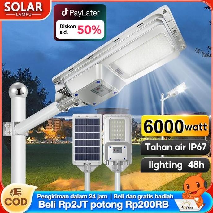 

Garansi 10 tahunLampu Jalan Tenaga Surya Matahari 5000W garansi 10 tahun lampu tenaga surya lampu solar cell lampu outdoor Solar Light Lampu sensor LED lampu taman Dengan kendali jarak jauh IP67 tahan air Beli 1 gratis 1
