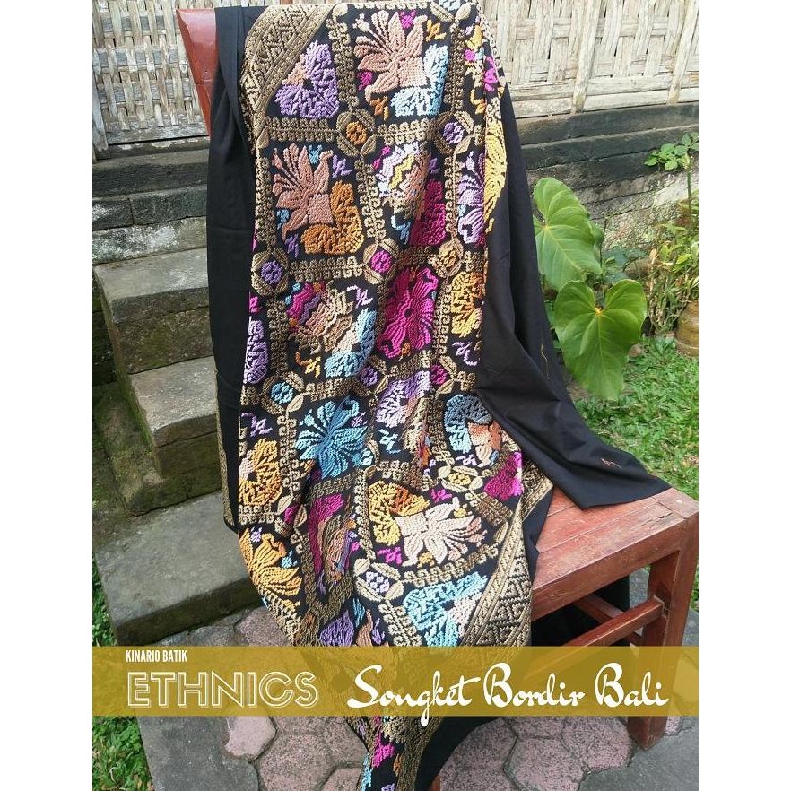 Kain Batik Kinario Kain songket bordir benang emas Bali Keraton KS