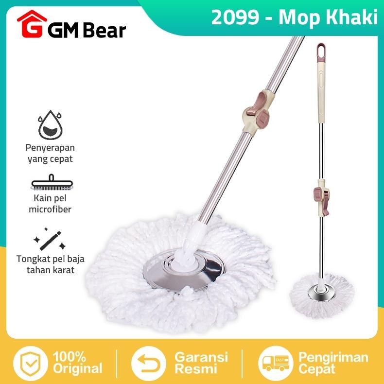 GM BEAR TONGKAT PEL + KAIN PEL SET - MOP STICK SET WITH HEADMOP