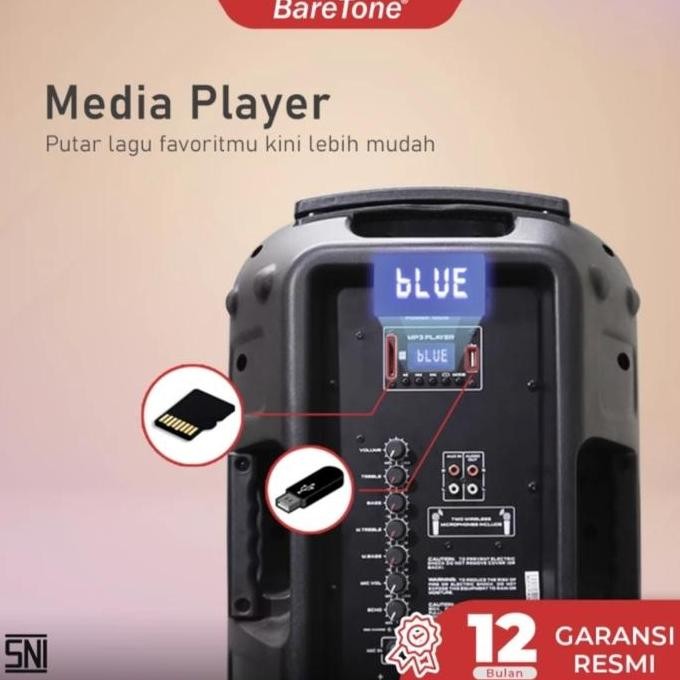 Speaker Meeting Portable Baretone 12 Inch Max 12Mhwr Ori New Stok