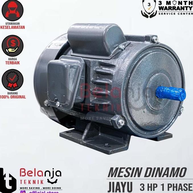 Sale Mesin Dinamo - Electro Motor Jiayu 3 Hp 1 Phase 4 Pole