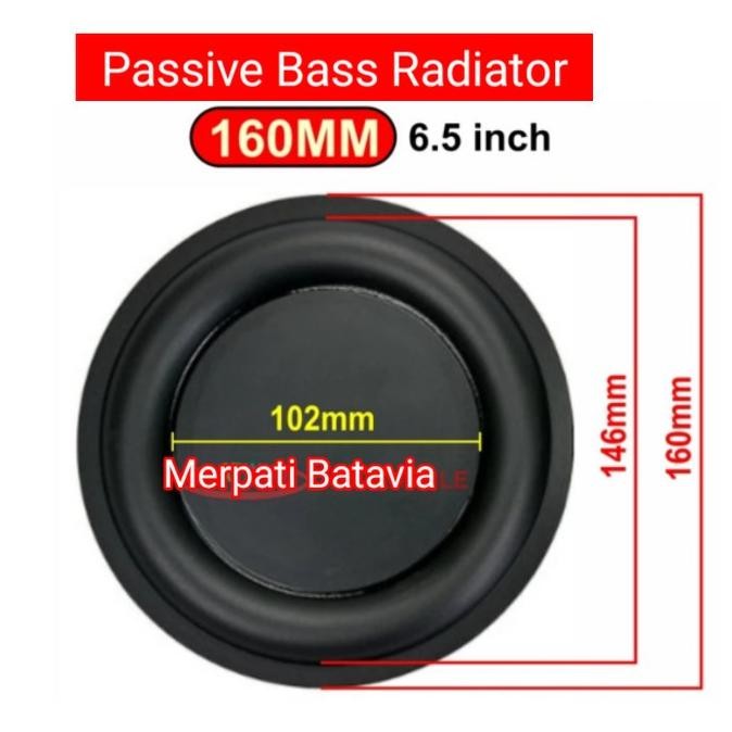 Passive Bass Radiator 6,5 Inch Pbr 160Mm Pasif Subwoofer Box Speaker New Stok