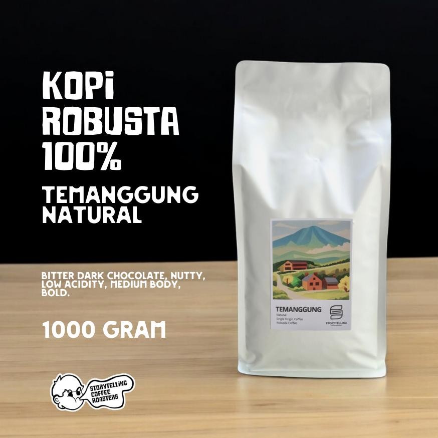 

NEW!!! Kopi Robusta Temanggung / 1000 Gram / 1 kg / biji bubuk storytelling coffee roasters