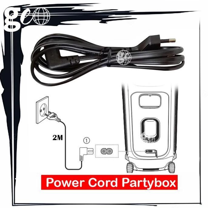Jbl Kabel Power Cord Partybox Ultimate 1000 710 310 Encore Essential On The Go Orginal New Stok