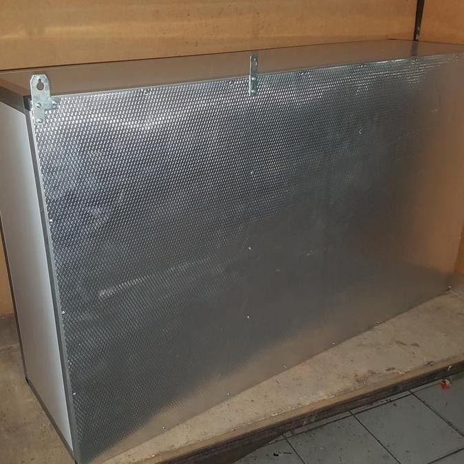 Rak Gantung Lemari Dapur Kitchen Set Atas Aluminium Kaca 3 Pintu Acp