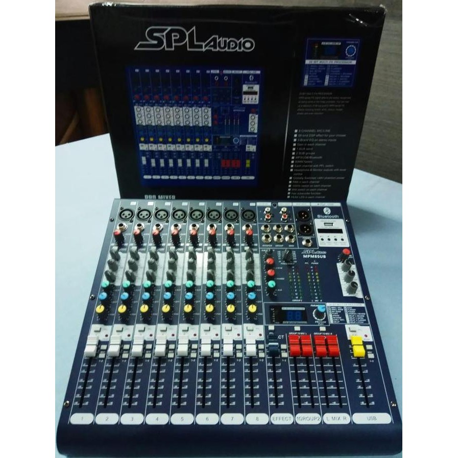 Spl Audio Mpm 8 Sub - 8 Mono , Subwoofer Out , Efx , Group , Usb New Stok
