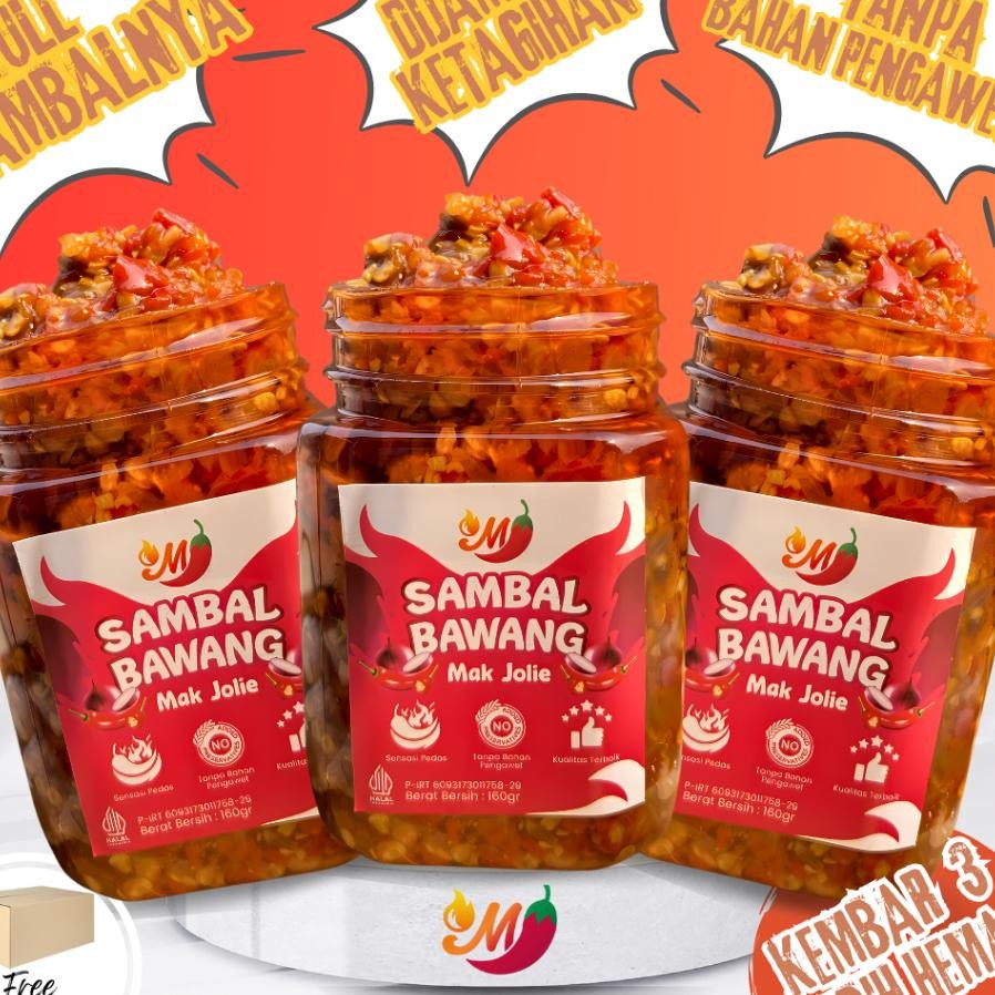 

Ter Sambal Bawang Mak Jolie Kembar 3 Sambalbawang Sambalpedas Sambel Samballauk Sambalrumahan