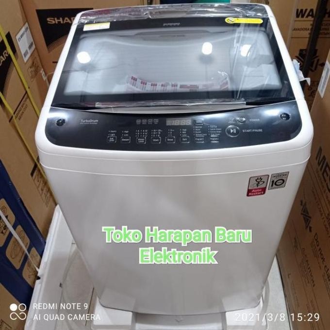 TERMURAH - Mesin Cuci 1 Tabung LG T2312VS2W Smart Inverter 12kg Promo