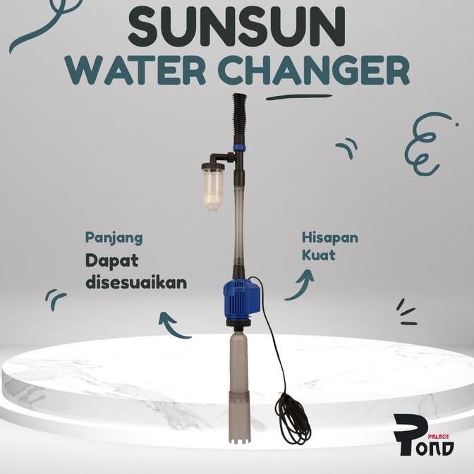 Vacum Cleaner Listrik Aquarium Sunsun Hxs02 Gravel Water Pump