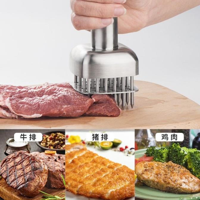 Longgar Daging Pelunak Daging Bakar Alat Masak Pemukul Daging