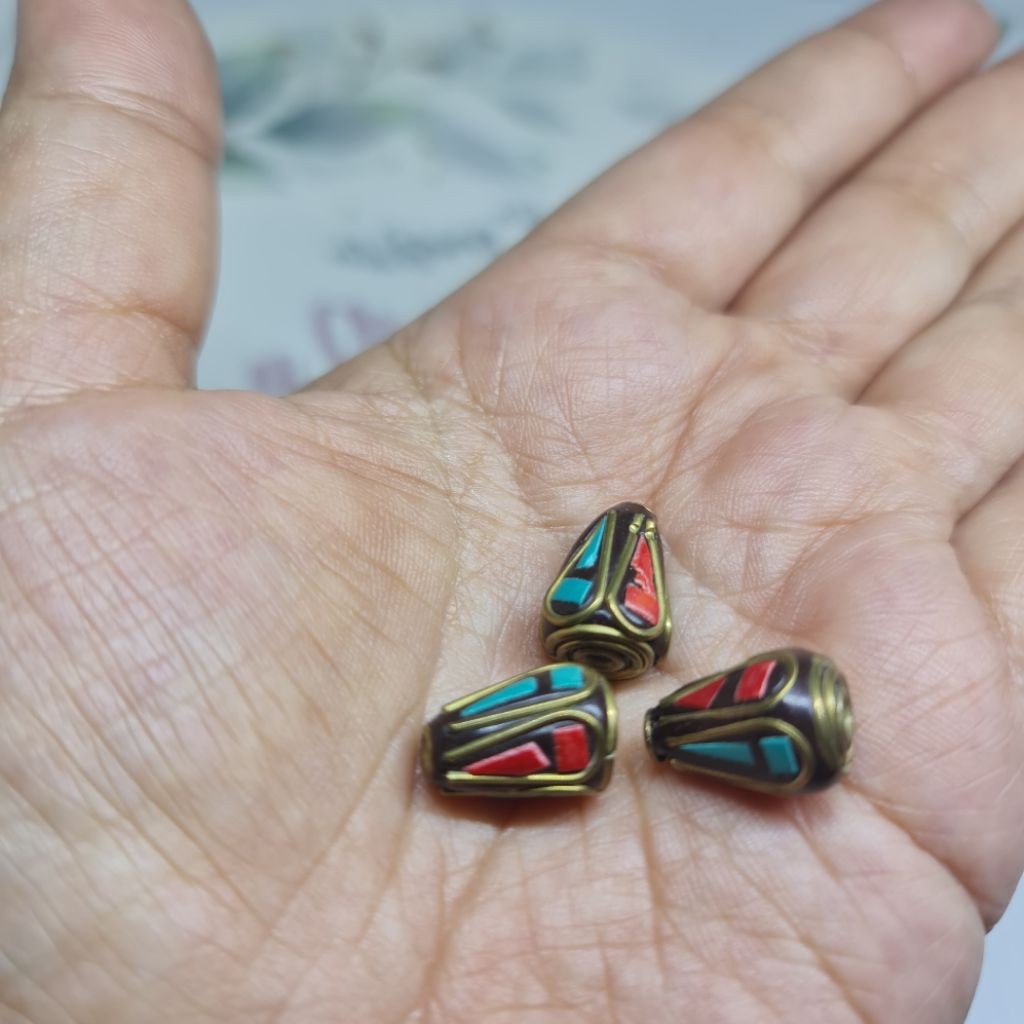 Tibetan /Tibetan Beads/manik/ Nepal/ Bahan Kalung/ Bahan Gelang