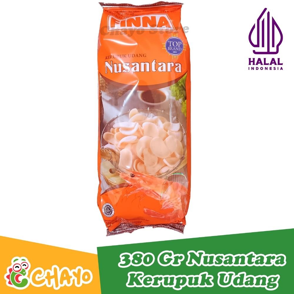 

PJ FINNA Kerupuk Udang NUSANTARA BESAR 380gr Keripik Camilan Makanan Ringan