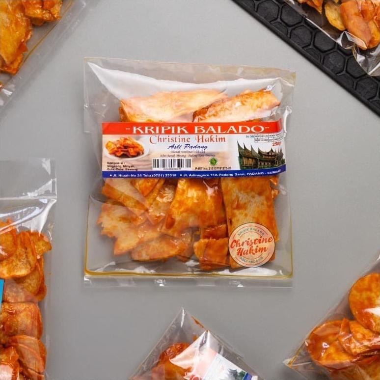 

PJ Keripik Balado Christine Hakim 250g Panjang / sanjai balado christine hakim