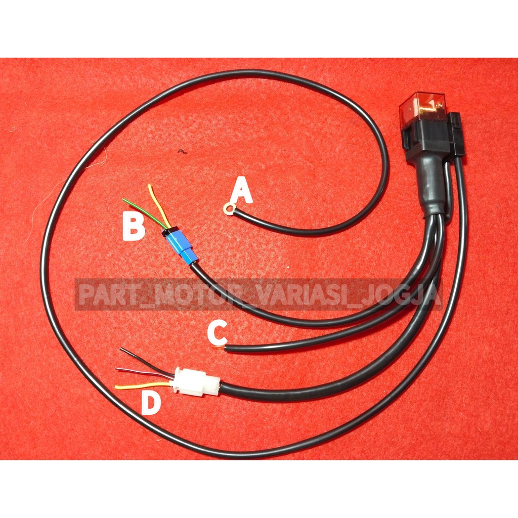 RELAY SET D2 LASER SET RELAY LAMPU TEMBAK D2 LASER UNIVERSAL