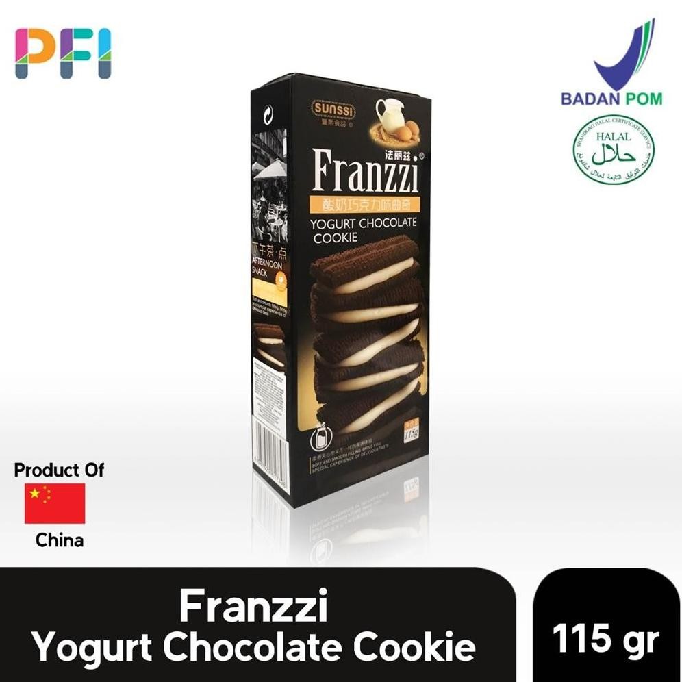 

PJ Franzzi Yogurt Chocolate Cookie 115gr Lembut Renyah
