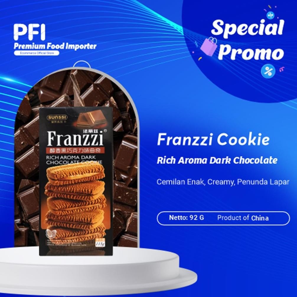

PJ Franzzi Rich Aroma Dark Chocolate Cookie 115gr Box