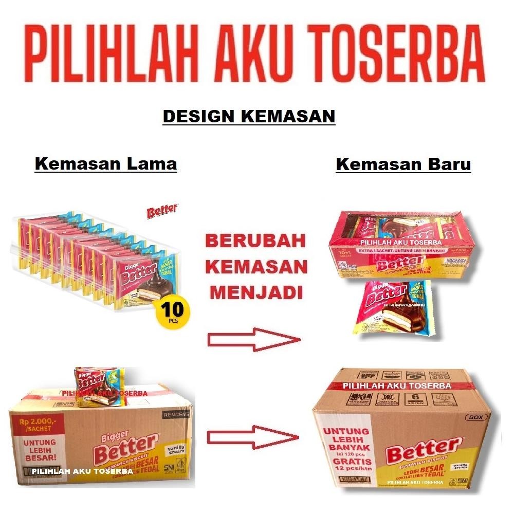 

PJ Biskuit Roma BIGGER BETTER Sandwich Kemasan BOX - ( HARGA 1 BOX )