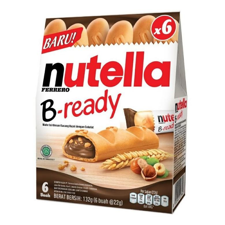 

PJ Nutella B Ready Wafer Isi 6pc Cokelat Manis