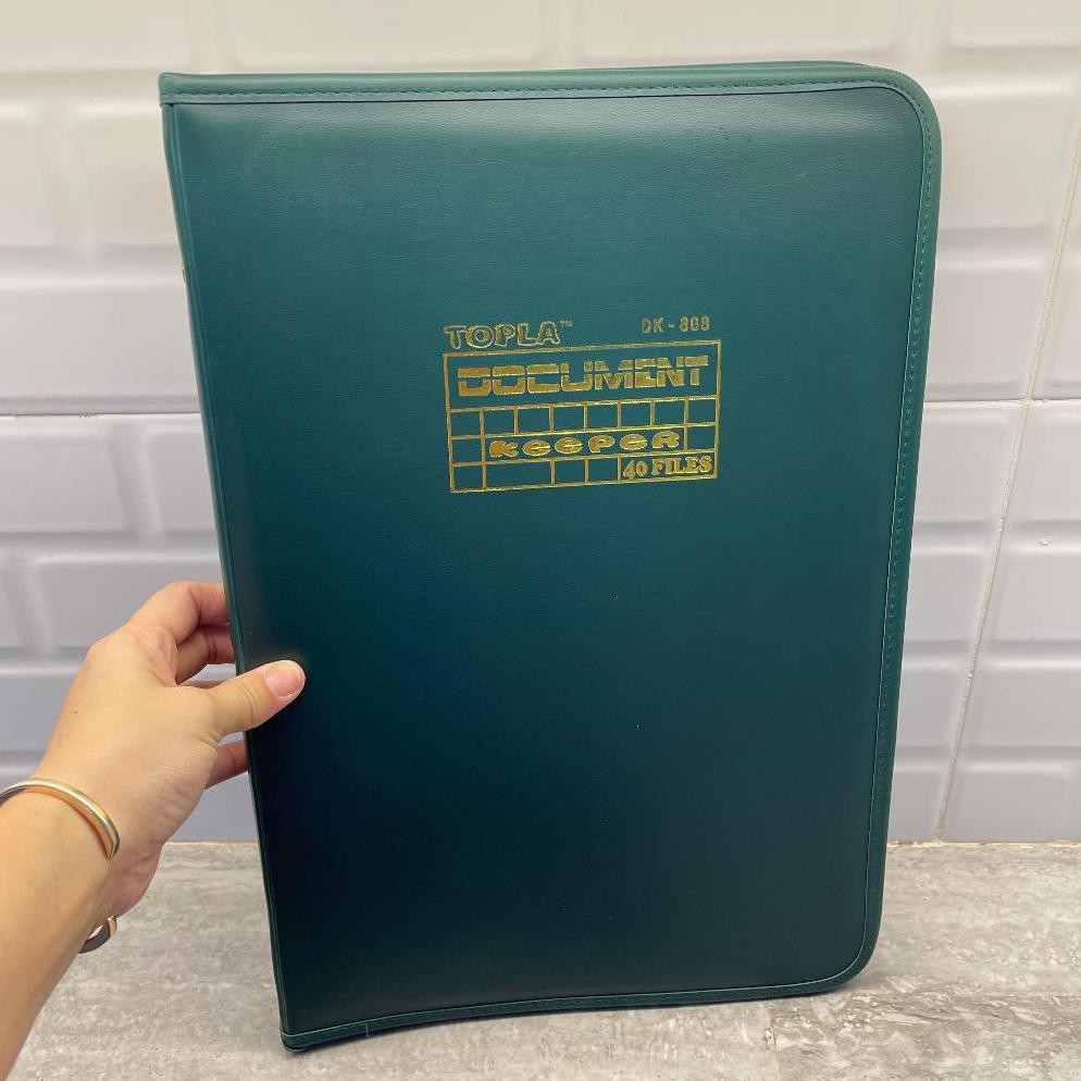 

TOP-888 DOCUMEN KEEPER 20F / 40F / 60F / MAP DOKUMEN KULIT / MAP RESLETING / MAP FOLIO BAHAN KULIT / TEMPAT KERTAS FOLIO KULIT / TEMPAT KERTAS / DOCUMEN MAP