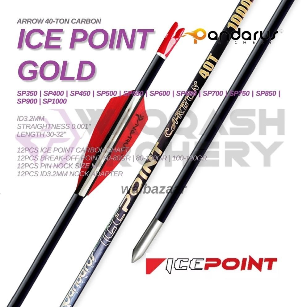 Pandarus Icepoint 40-T Carbon Arrow ID 3.2mm Straightness 0.001
