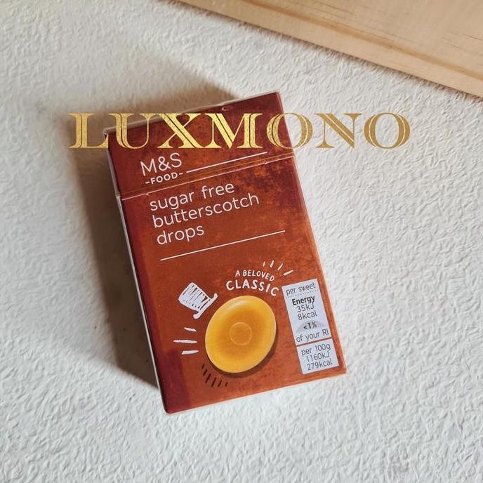 

M&S Marks & And Spencer Sugar Free Butterscotch Drops Candy Permen