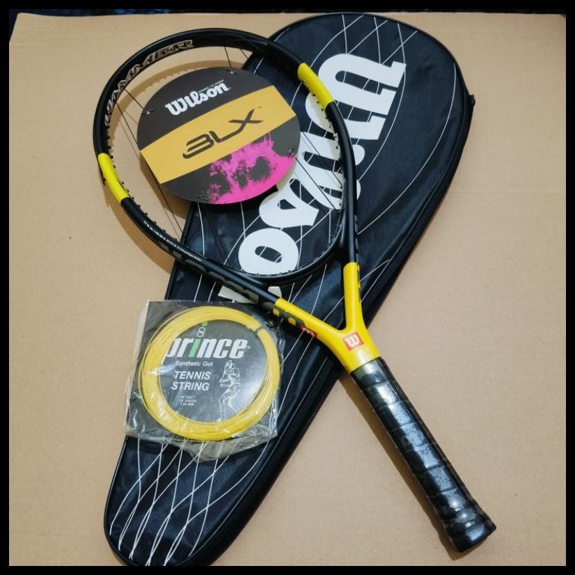 RAKET TENIS WILSON CARBON MATRIX FULL SET TAS DAN GRIP