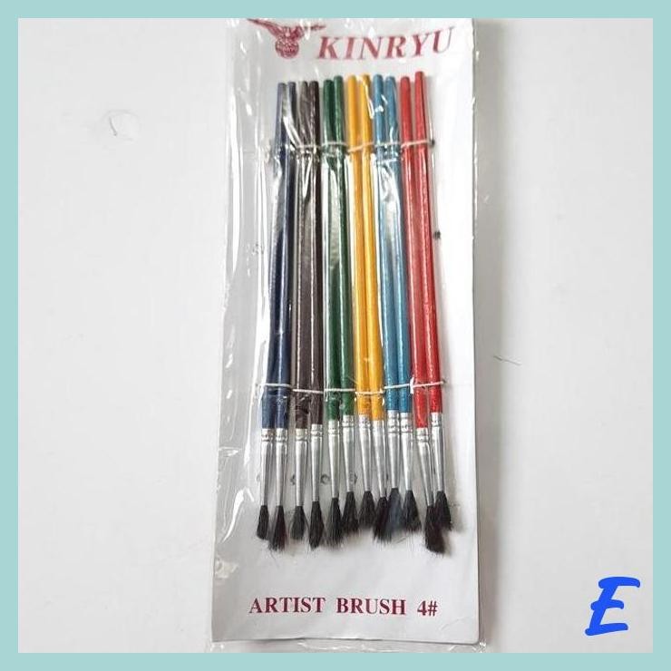 

| JEB | Kuas Cat Air Nomor 4 / Kuas Lukis Harga Per Lusin (E5156)