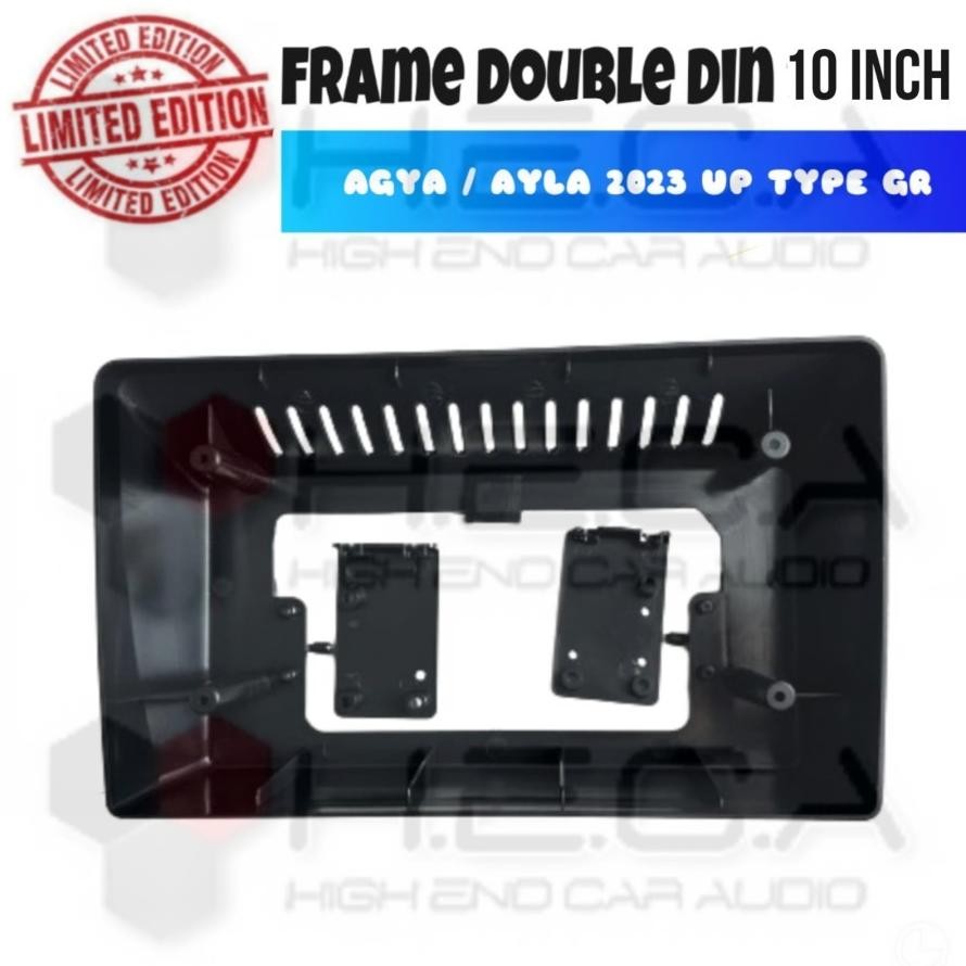 Frame Android 10" Toyota AGYA / AYLA 2023 Up Type GR Head Unit 10 Inch Tape Mobil Cover