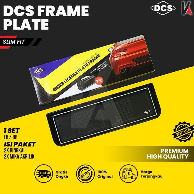 Dudukan Plat Nomor Mobil / Cover Tatakan Tempat Plat Akrilik Mika DCS