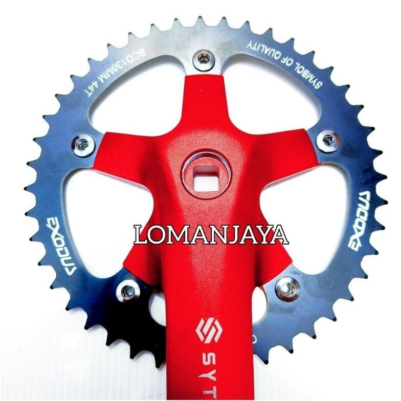 Special Crank Chainwheel Single Syte 44T Sepeda Bmx Fixie 170 Mm Chainring Exodus Sr-32