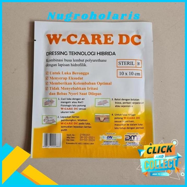 W CARE DC  W-CARE DC  WE CARE DC  PERBAN LUKA FOAM DRESSING ONGKIR NOL 