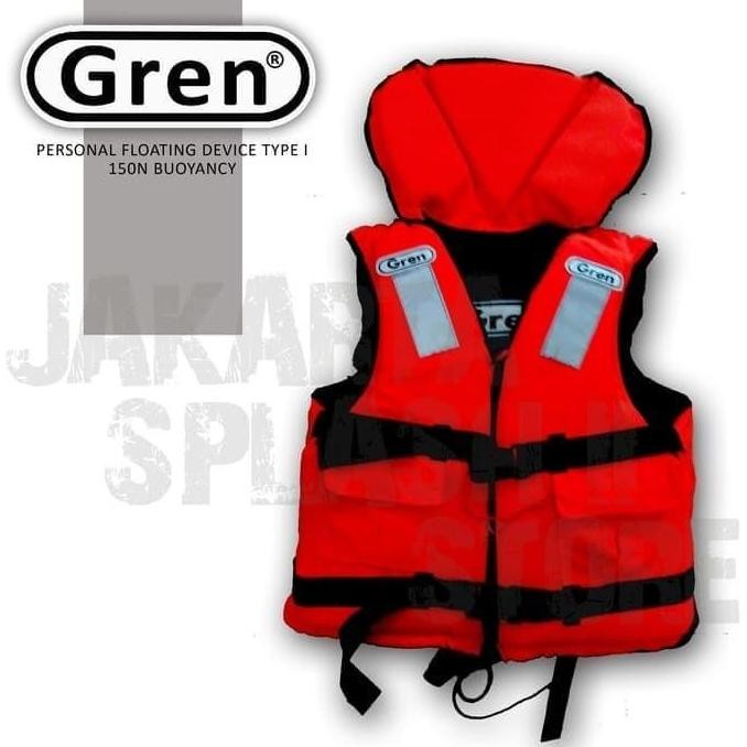 Life Jacket Pelampung Gren / Life Jacket Vest - Pelampung Safety