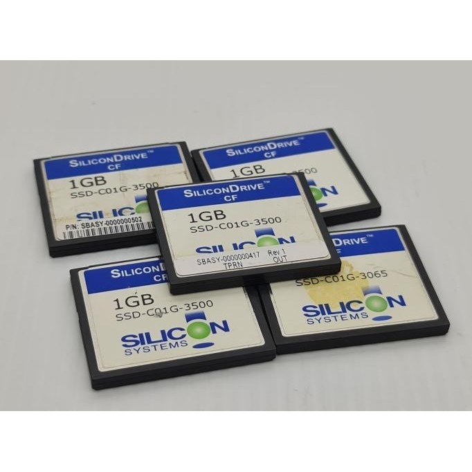 Silicon Drive 1Gb Compact Flash Cf Memory Card Ssd-C01G-3595 Tested New Stok