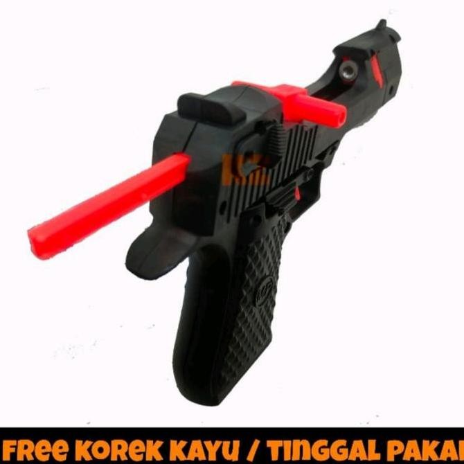 (Expert) Mainan Pistol Korek Kayu grosir murah