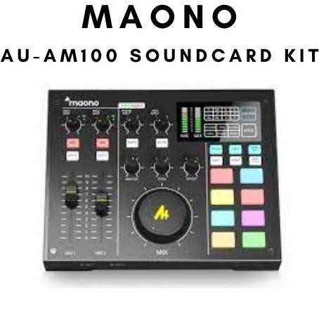 MAONO AU-AM100 & AU-AM100-K1 & AU-AM200 SOUND CARD/AUDIO MIXER KIT