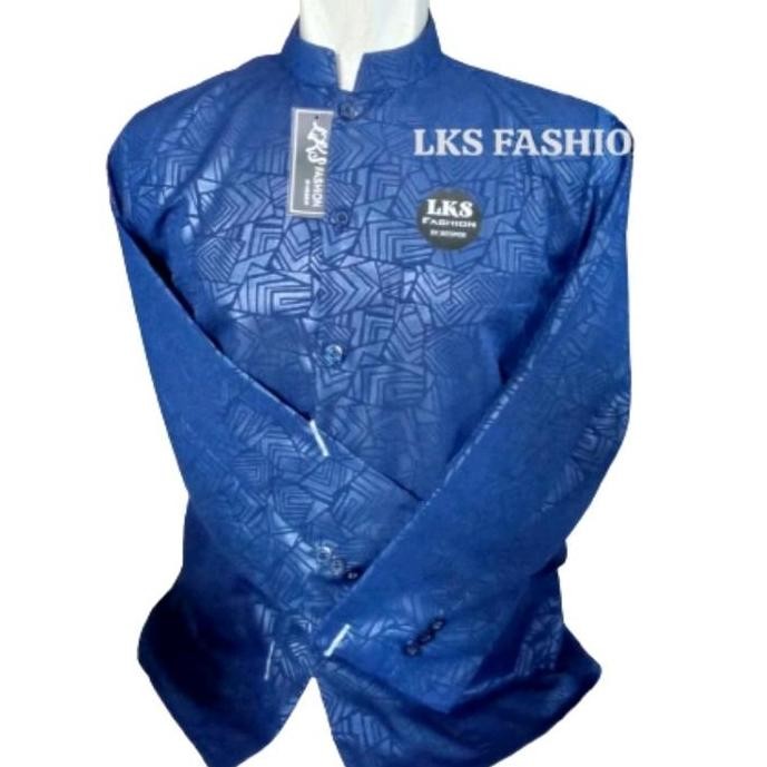 Tersedia Koko sultan embos,kerah mandarin kancing senada,tangan blong Variasi kancing, saku atas baw